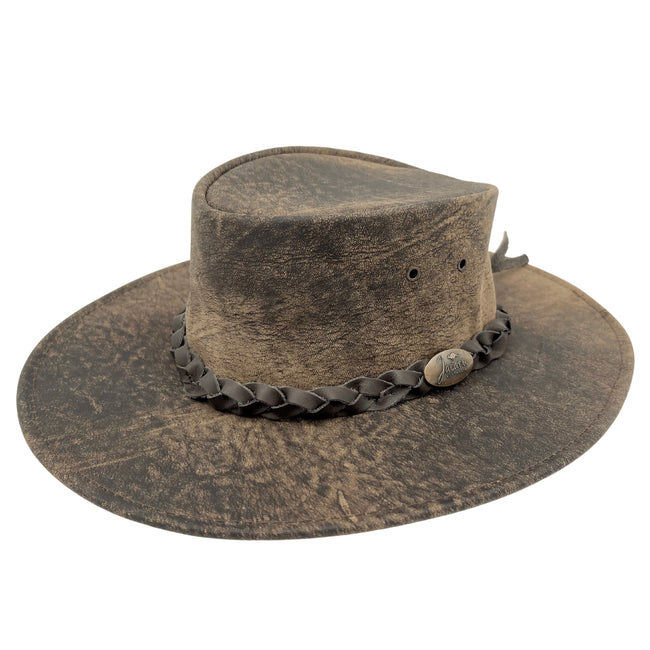 Jacaru - "Stonewash" kangaroo leather hat