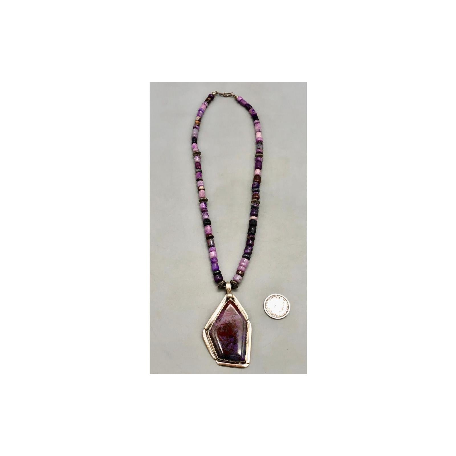 Sugalite Pendant and Necklace.