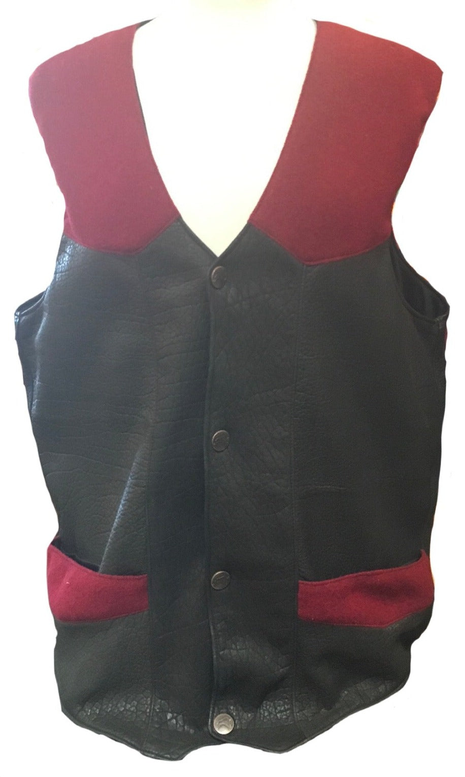 SALE SALE - Mens and Womans - American Bison Leather with Pendleton Wool Vests