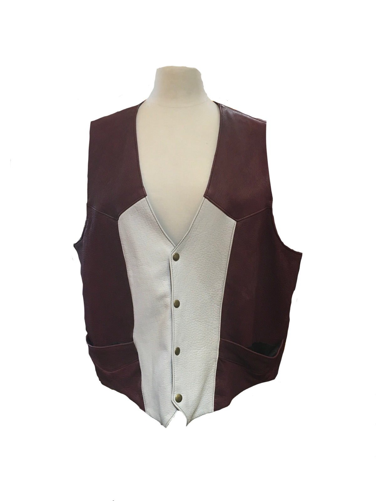 2026 BEST VEST SALE  -Bison Leather Mens West Texas A&M U Vest