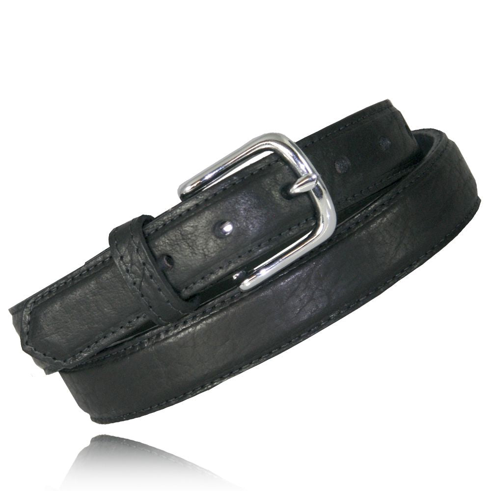 Boston Leather -  Bison Leather Dress Belt