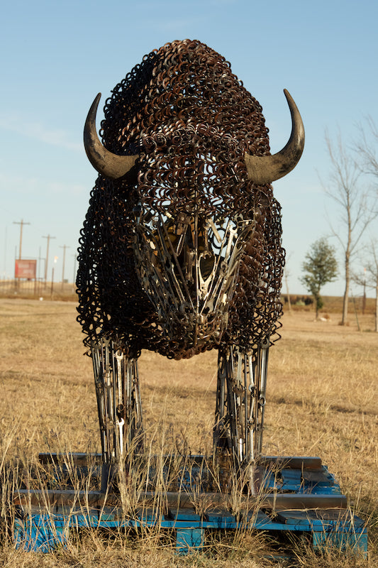 The Big Guy ... bison sculpture by Terry Jones