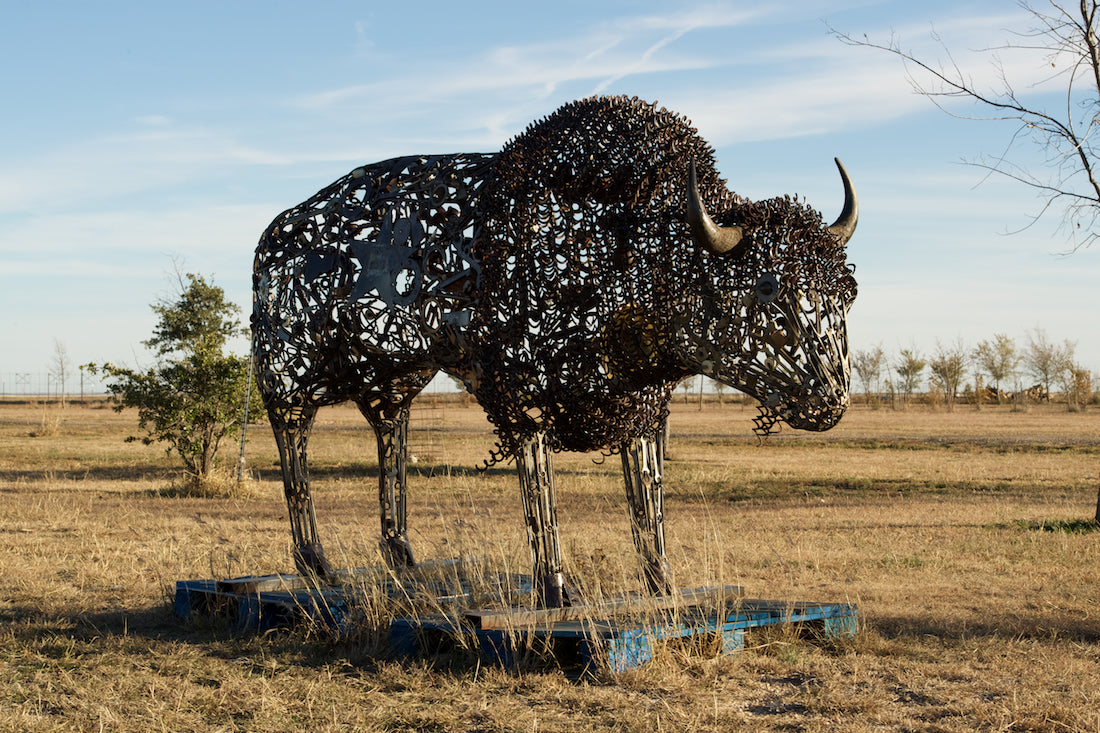 The Big Guy ... bison sculpture by Terry Jones