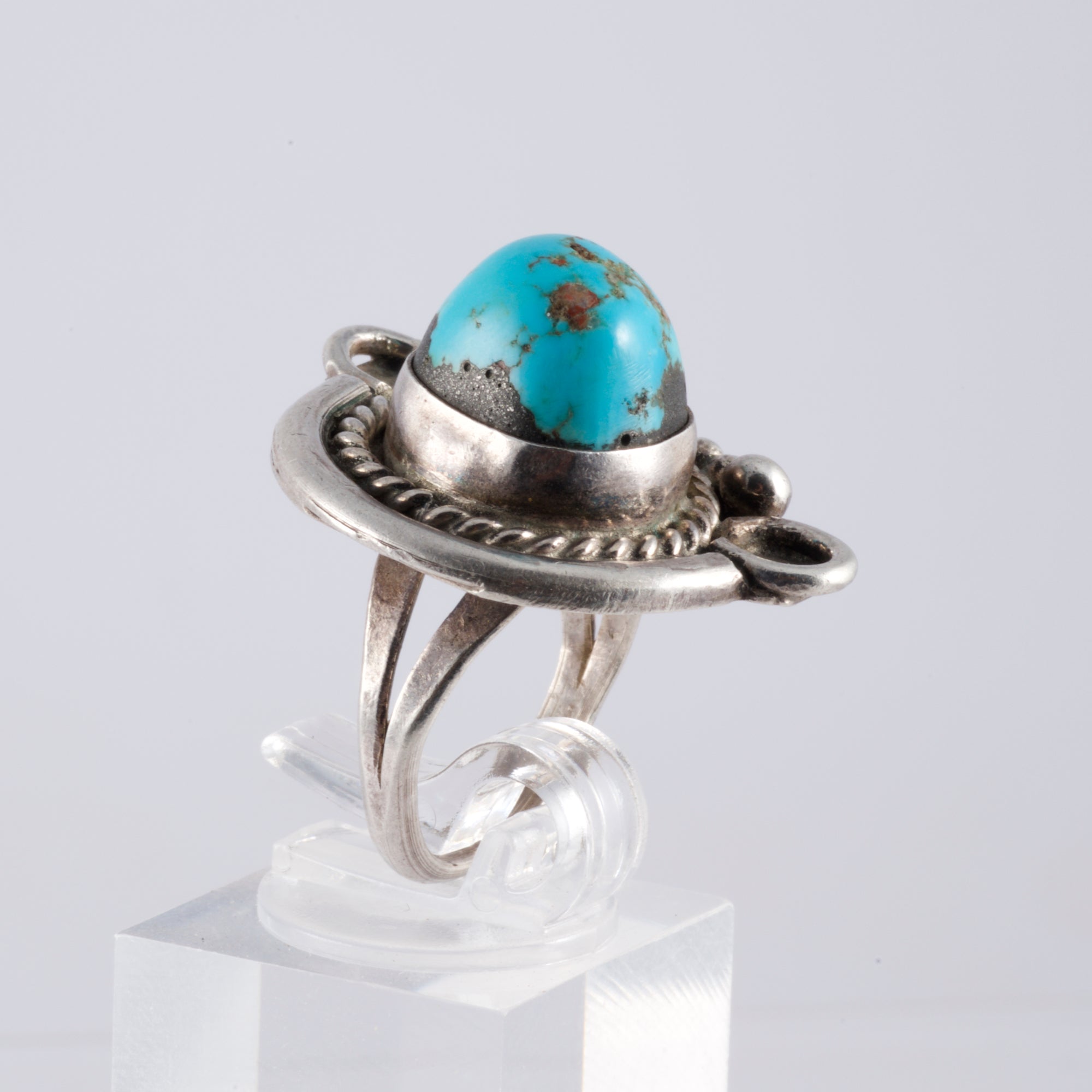 Silver Ring With Turquoise Stone