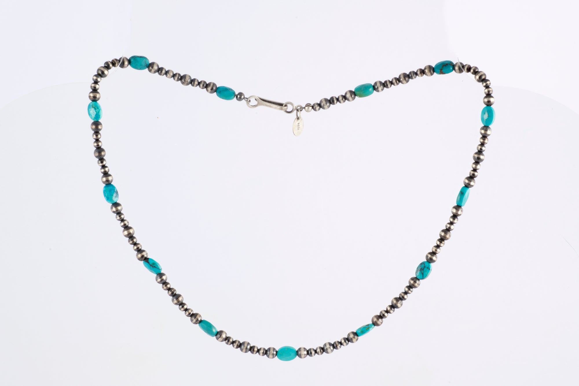 Navajo Pearl and Turquoise Nugget Necklace