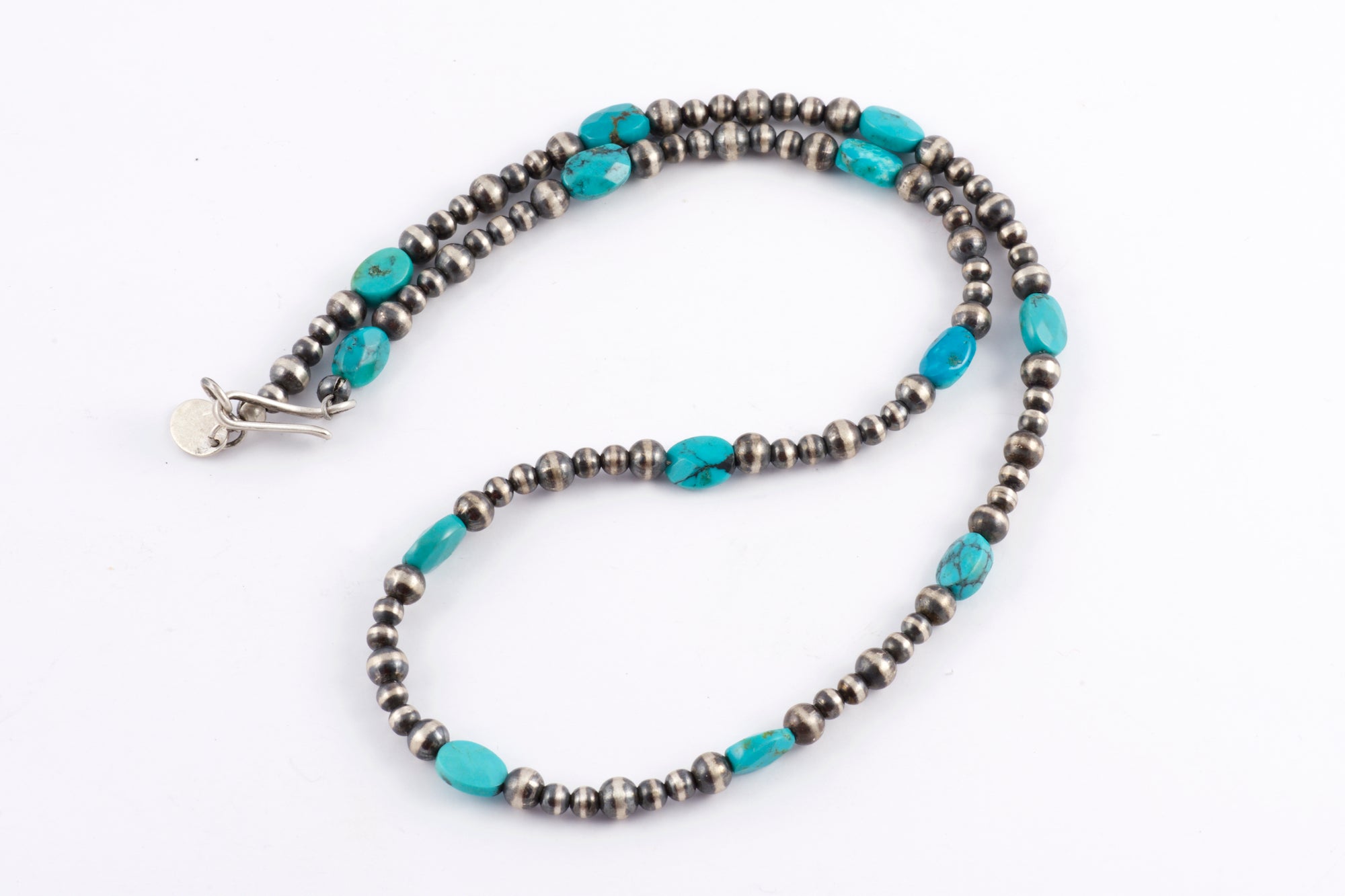 Navajo Pearl and Turquoise Nugget Necklace