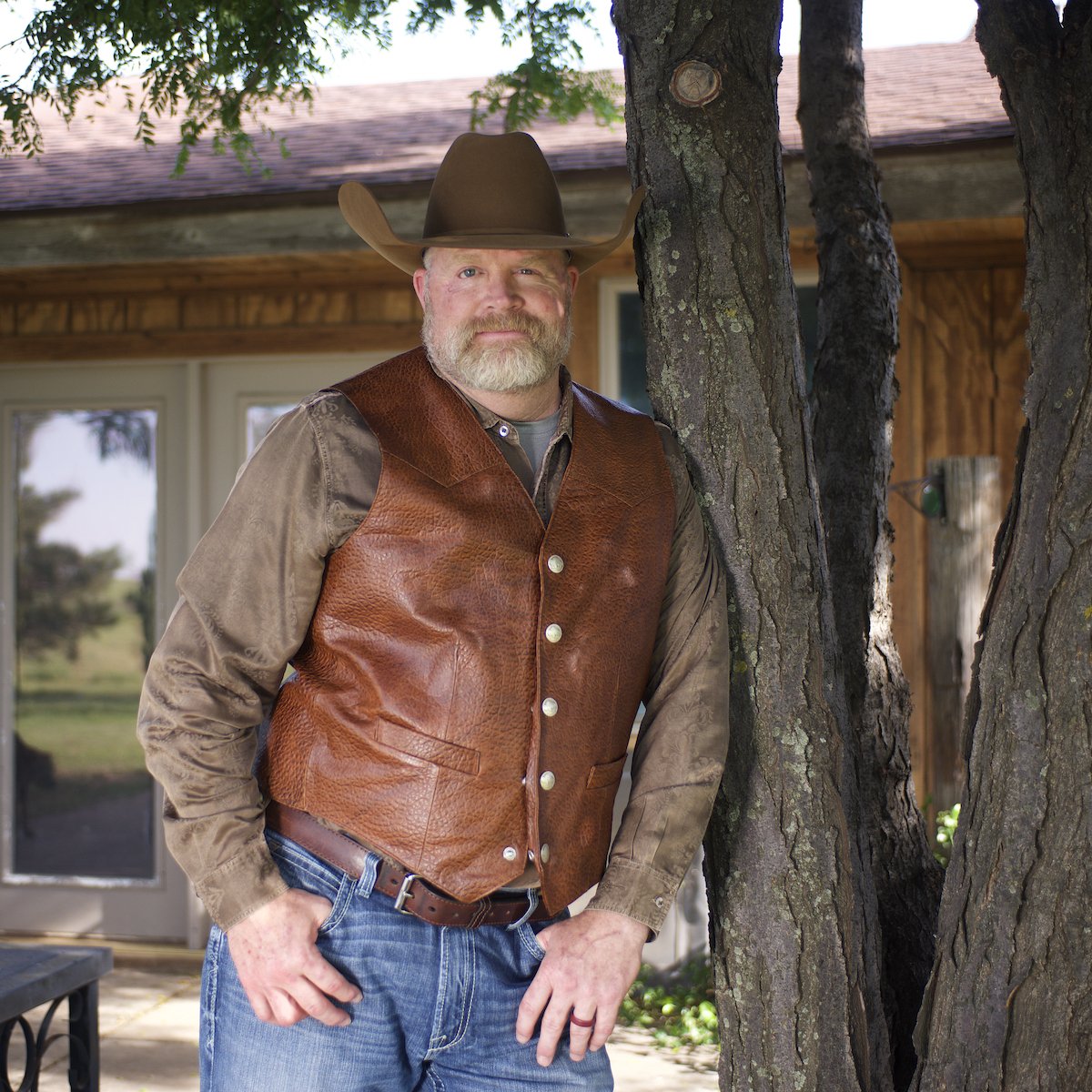 Loma Vista of Texas - Men's "Cinnamon Bubble"  Bison Leather