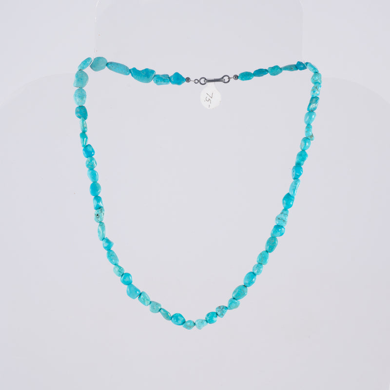Necklace 18' Turquoise Nugget.