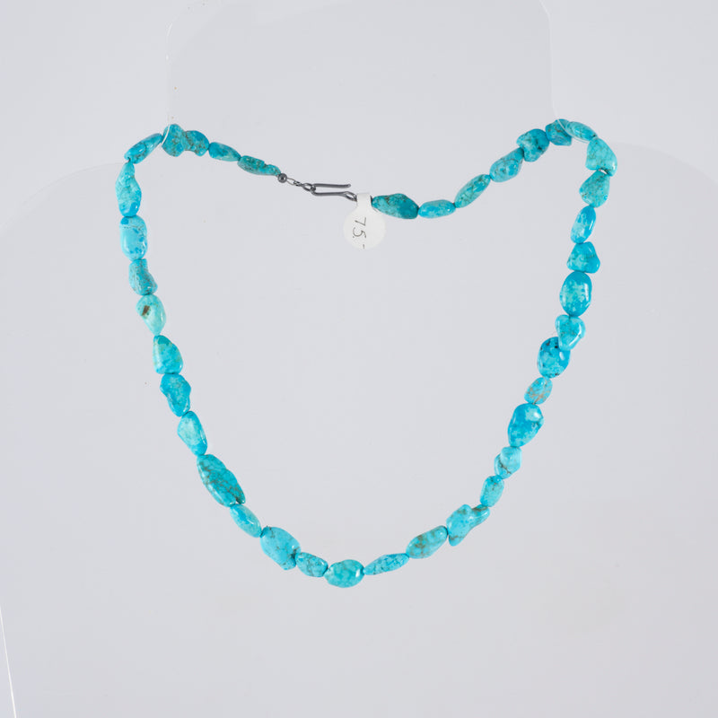Necklace 18' Turquoise Nugget.