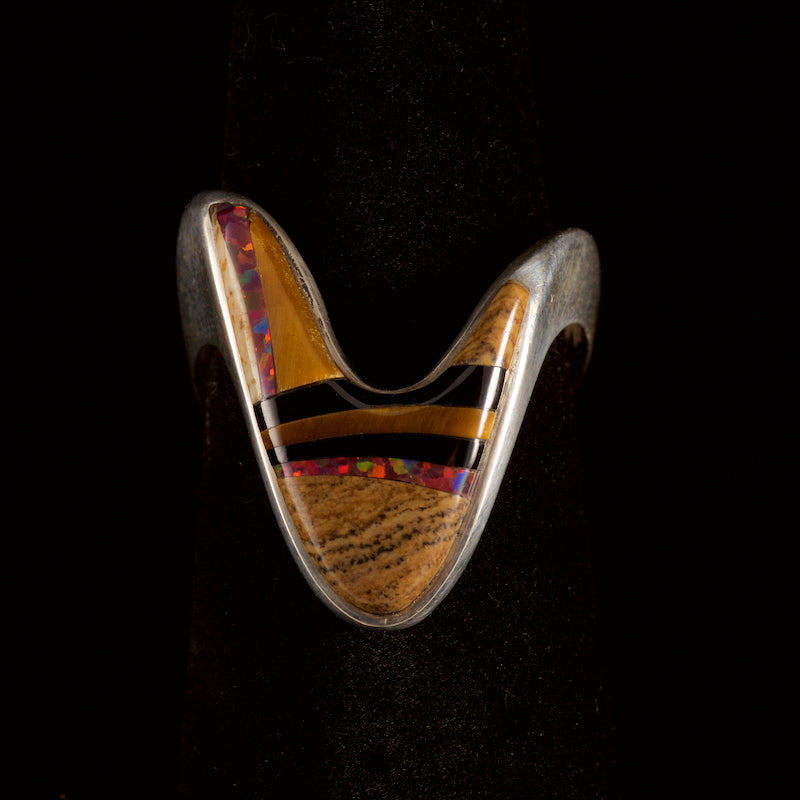 Women's Ring Jasper and Created Opal Calvin Begay