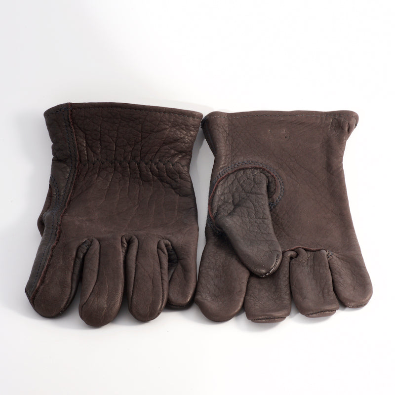 Midwest Glove - Black(ish) bison leather work glove