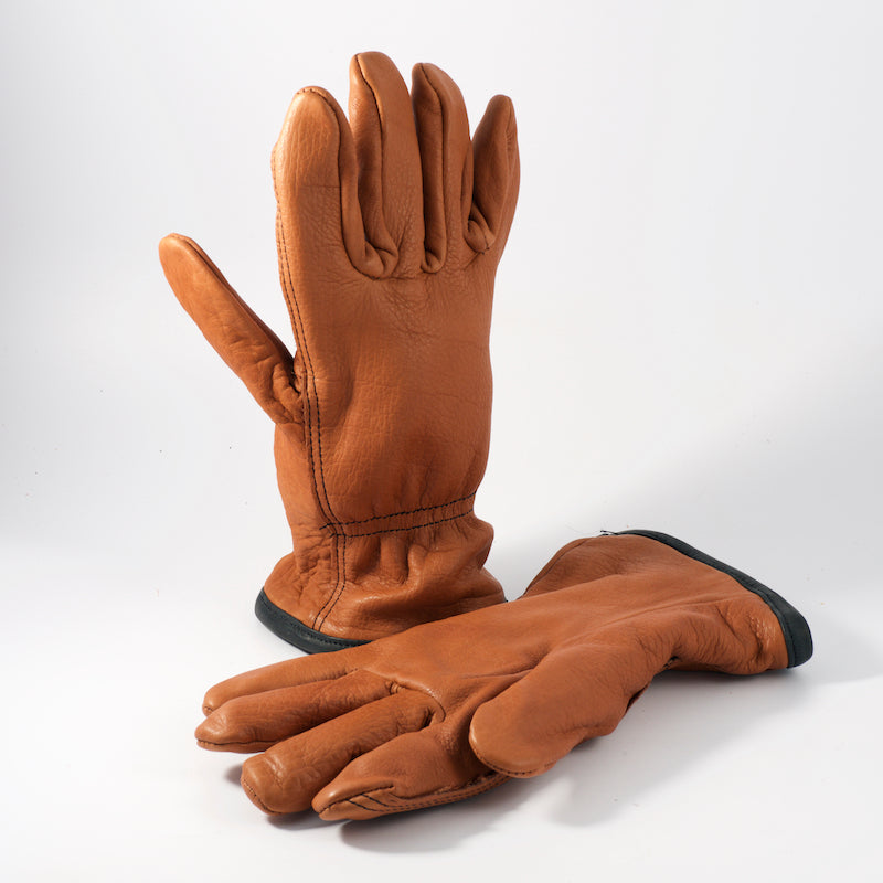 Herd Wear bison leather fingerless gloves — Herd Wear Retail Store