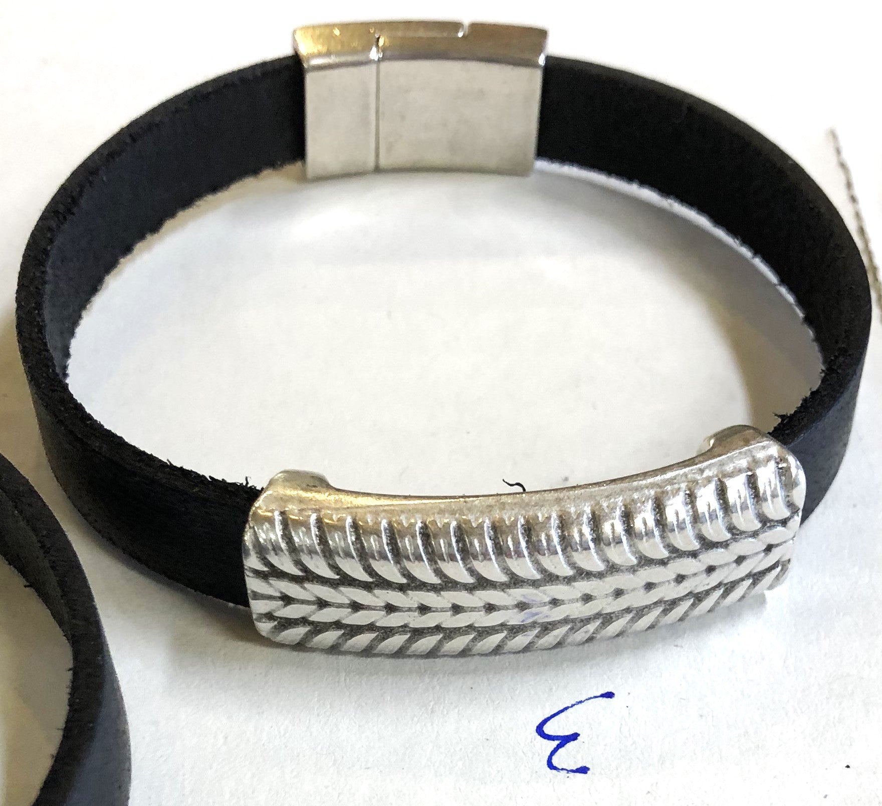 Cathy Crelling - Bracelets Crelling Bison Leather / Silver / Buffalo Nickel