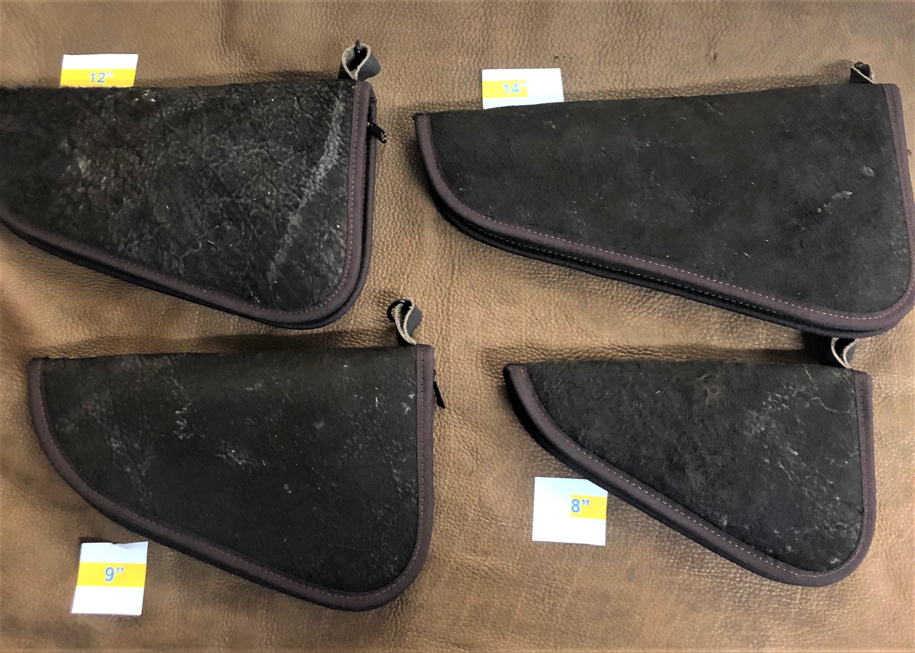 Bison Hide Pistol Cases  (and just now a few African Elephant/bison hide ...