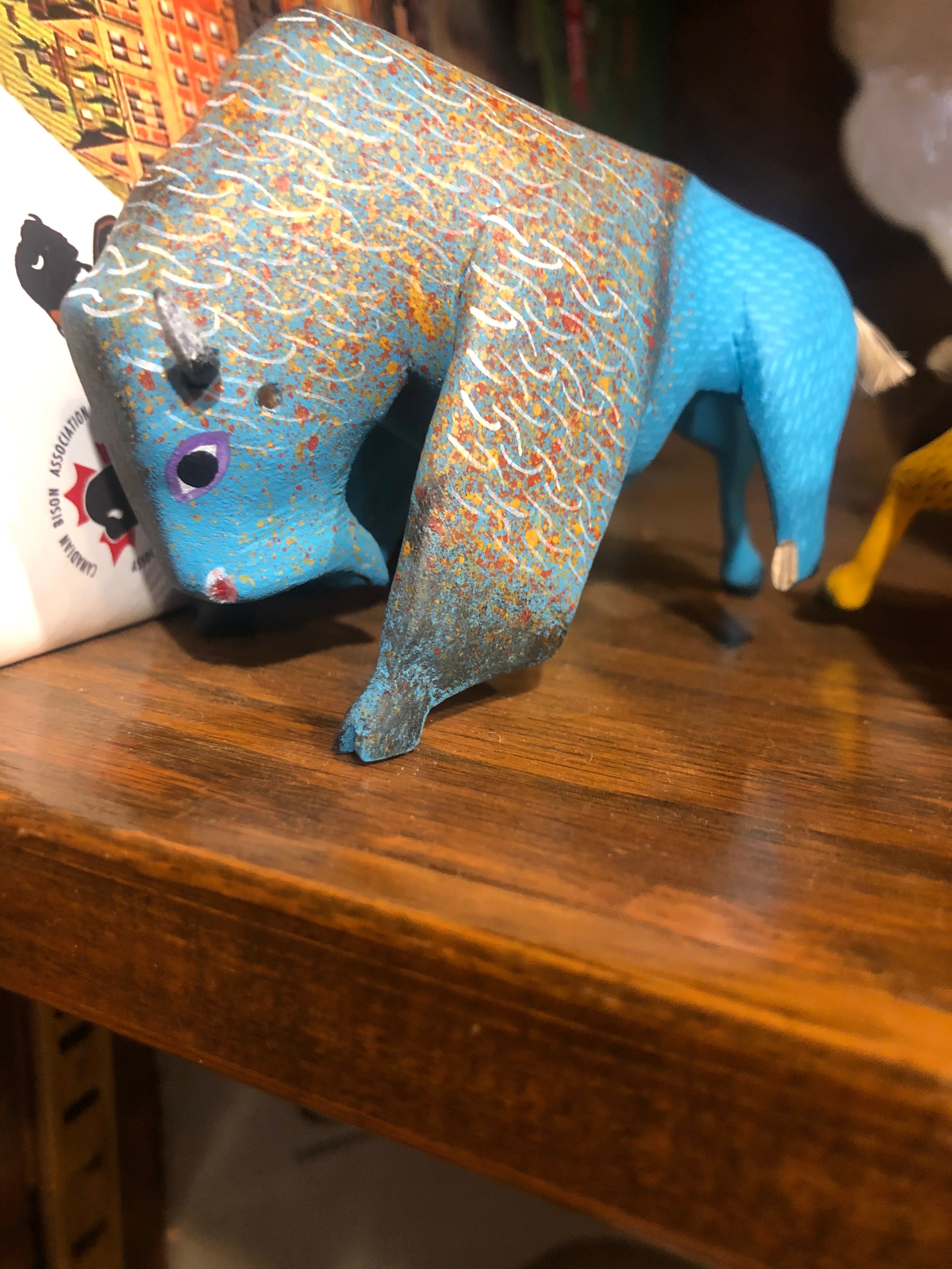 Oaxacan Hand Carved Bison