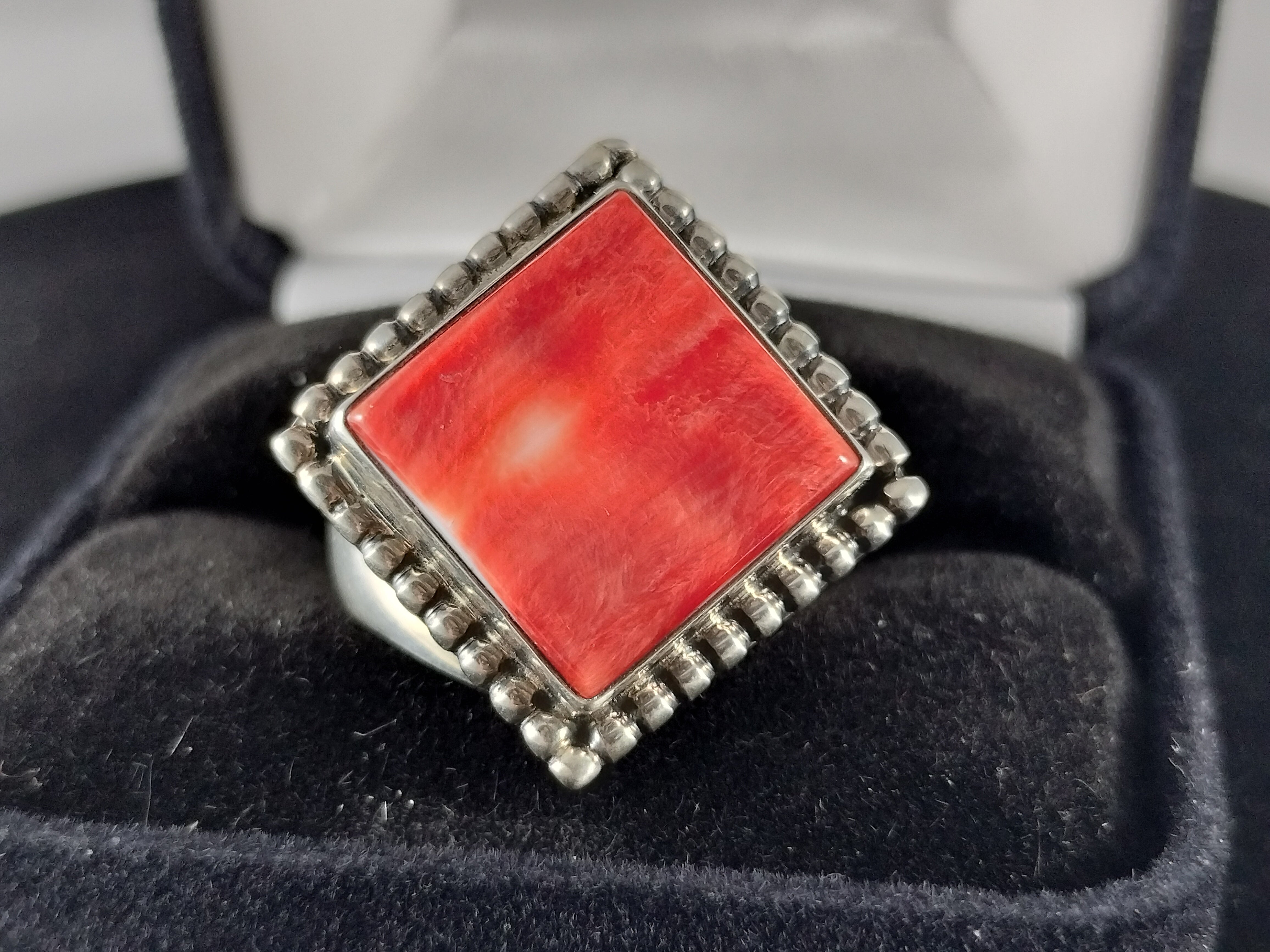 CAA - Navajo Red Spiny Oyster Ring