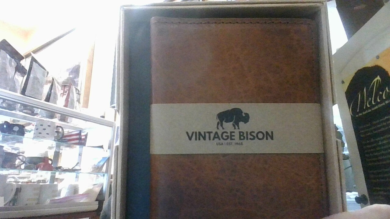 Vintage Bison Passport/Creditcard wallet 320 Reed Whiskey