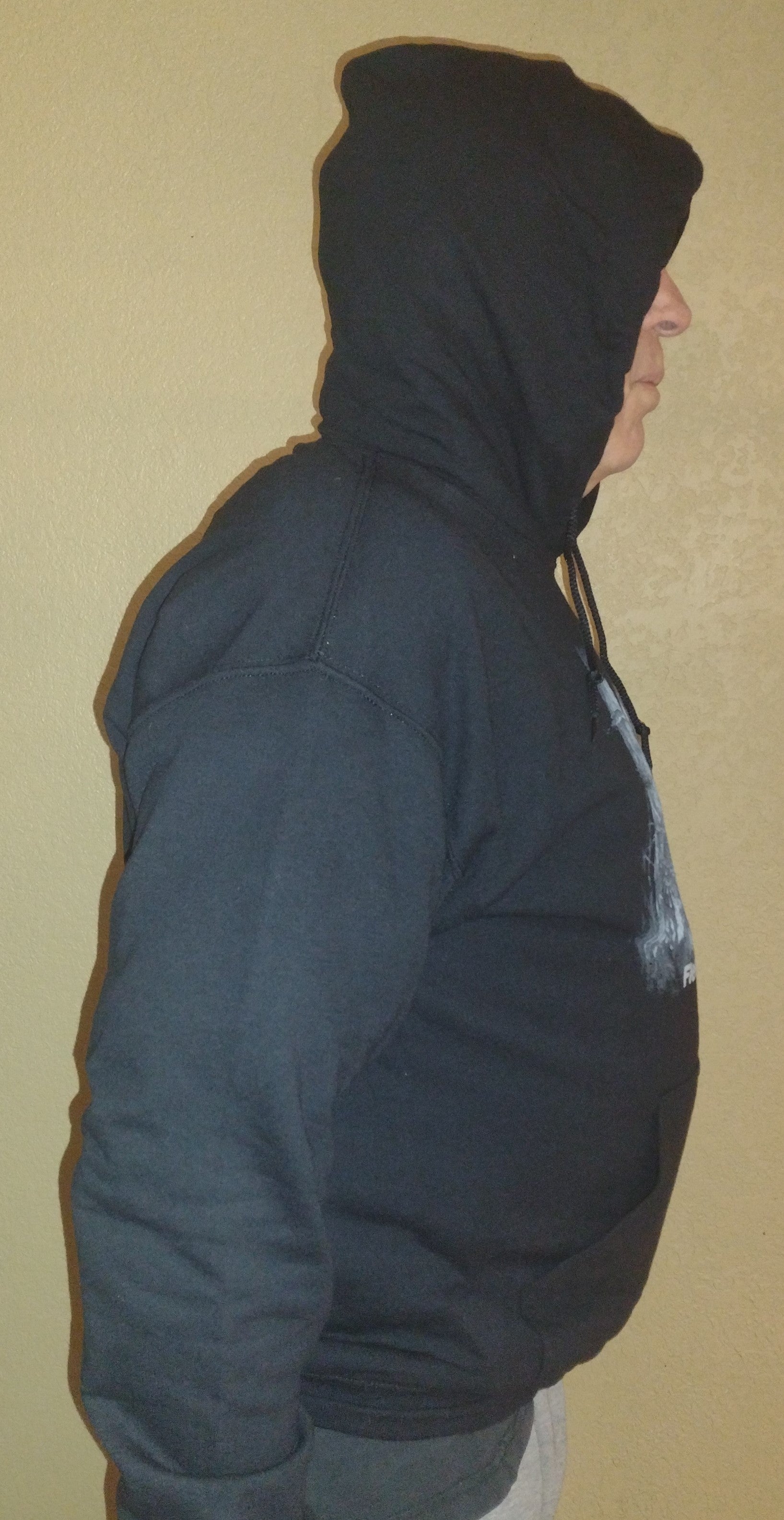 "Pheasant" Black Hooded Sweatshirt