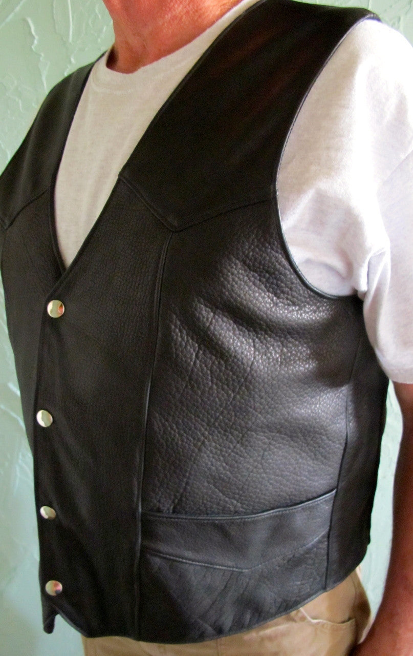 Bison Leather Stockman's Vests
