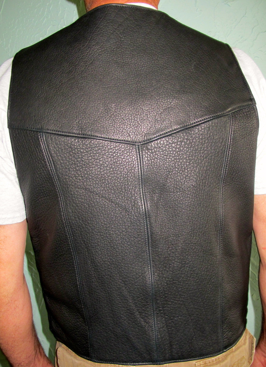 Bison Leather Stockman's Vests