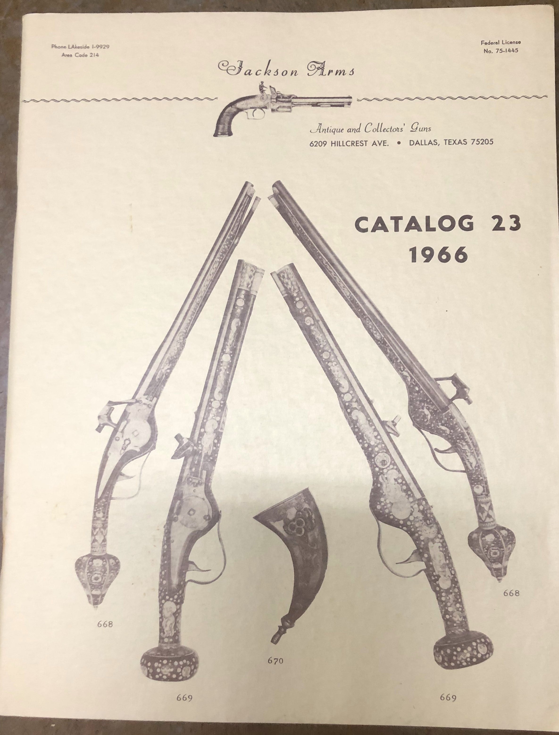 BOOKS - Jackson Arms - 6 Catalogs from 19?? to 1973