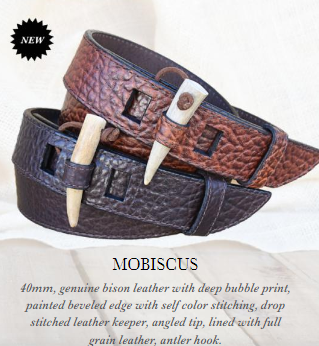 Vintage Bison / Mobiscus 6331 Bison Leather Belt