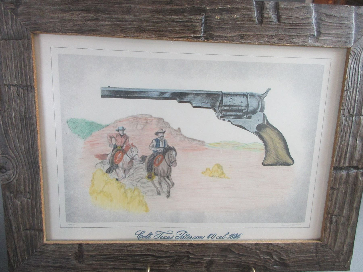 Set of 6 Antique Colt paintings and vignettes - Classic Colt!