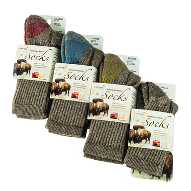 Bison and Silk Crew Sock