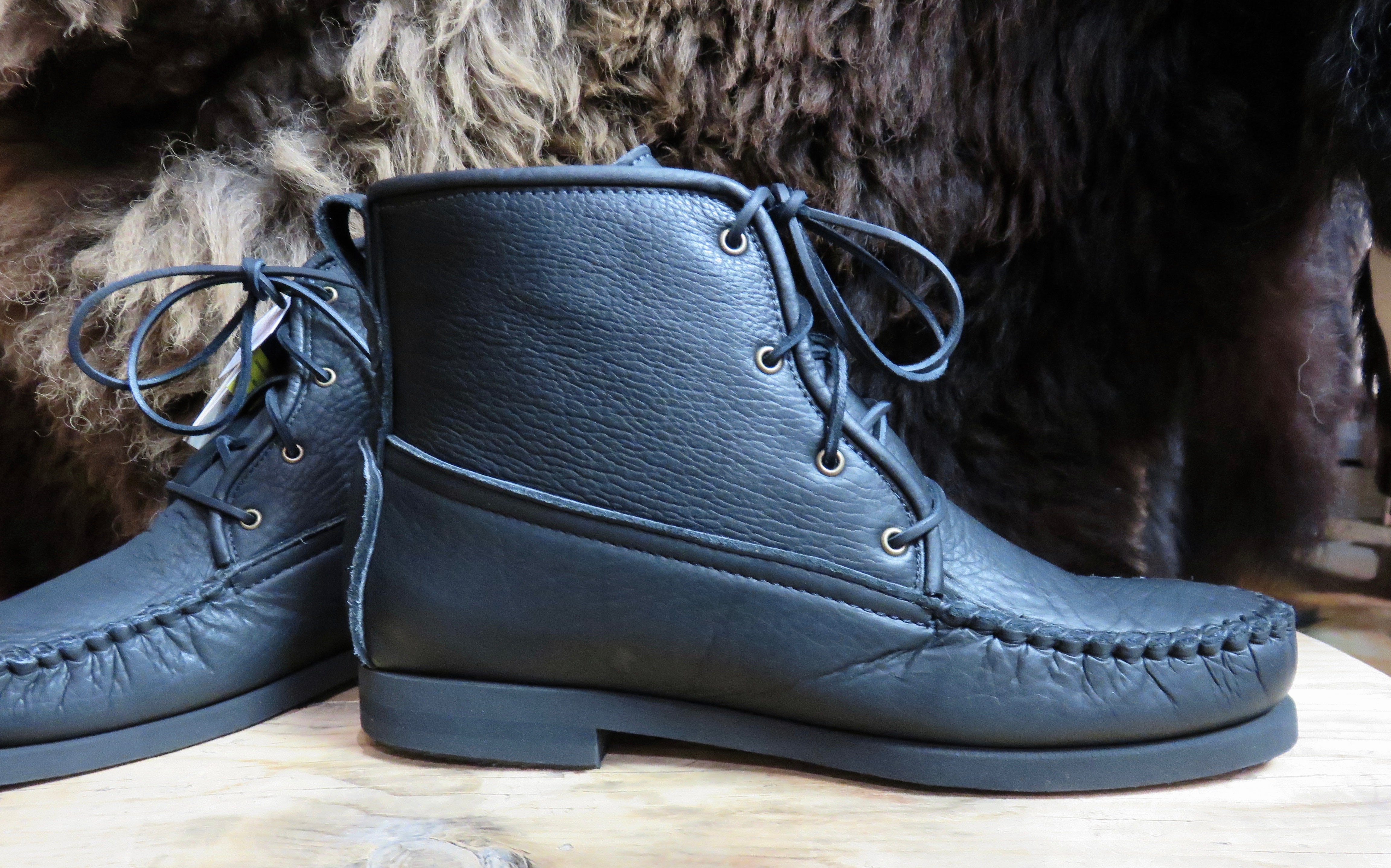Footskins "Herd Wear" Bison Leather Chukka boots.  B 4540