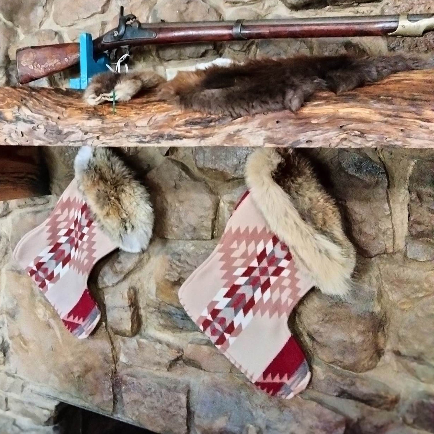 12 Days of Christmas - Fur trimmed Holiday Stockings