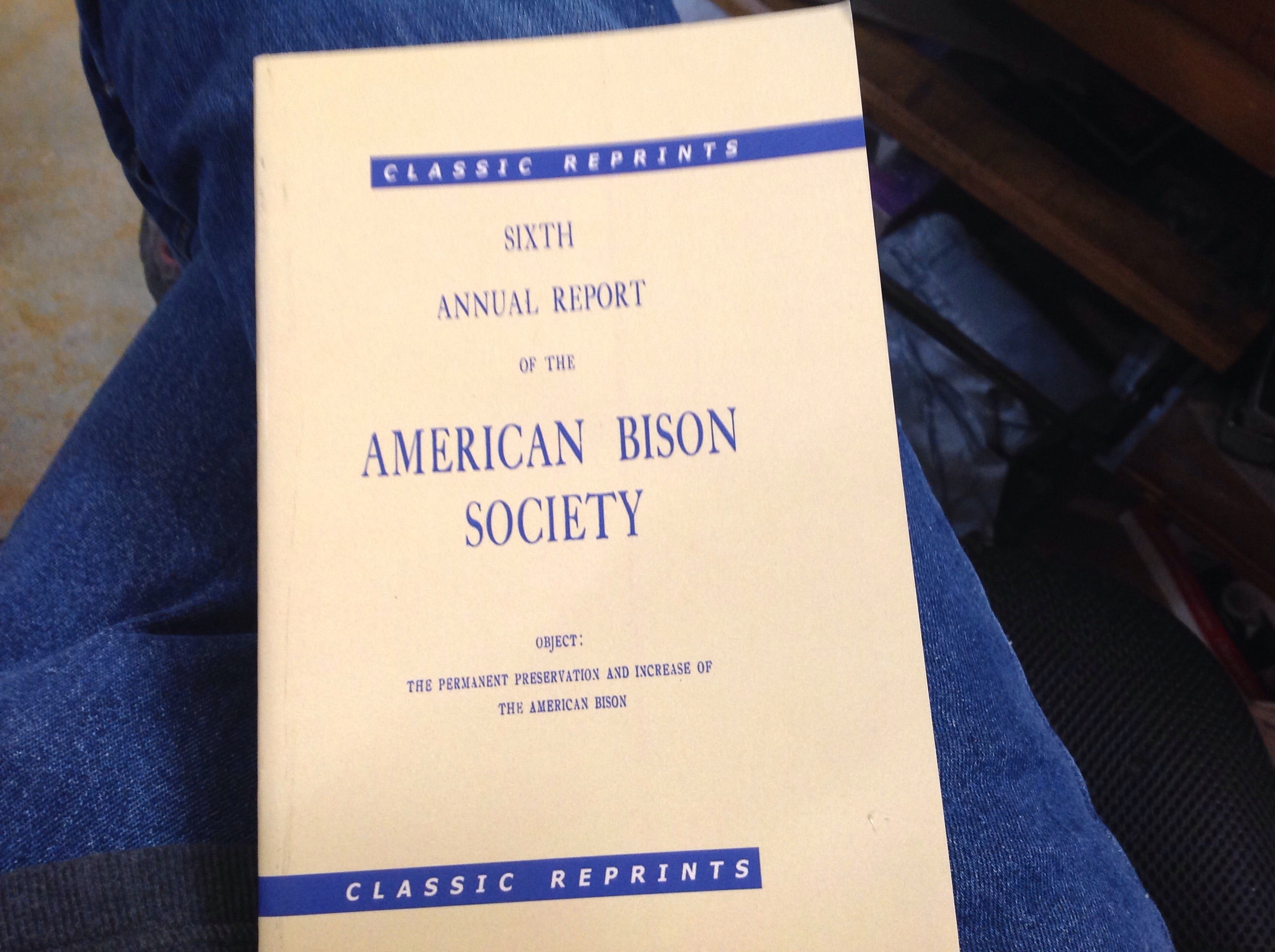 BOOKS - Annual Report American Bison Society various single copies