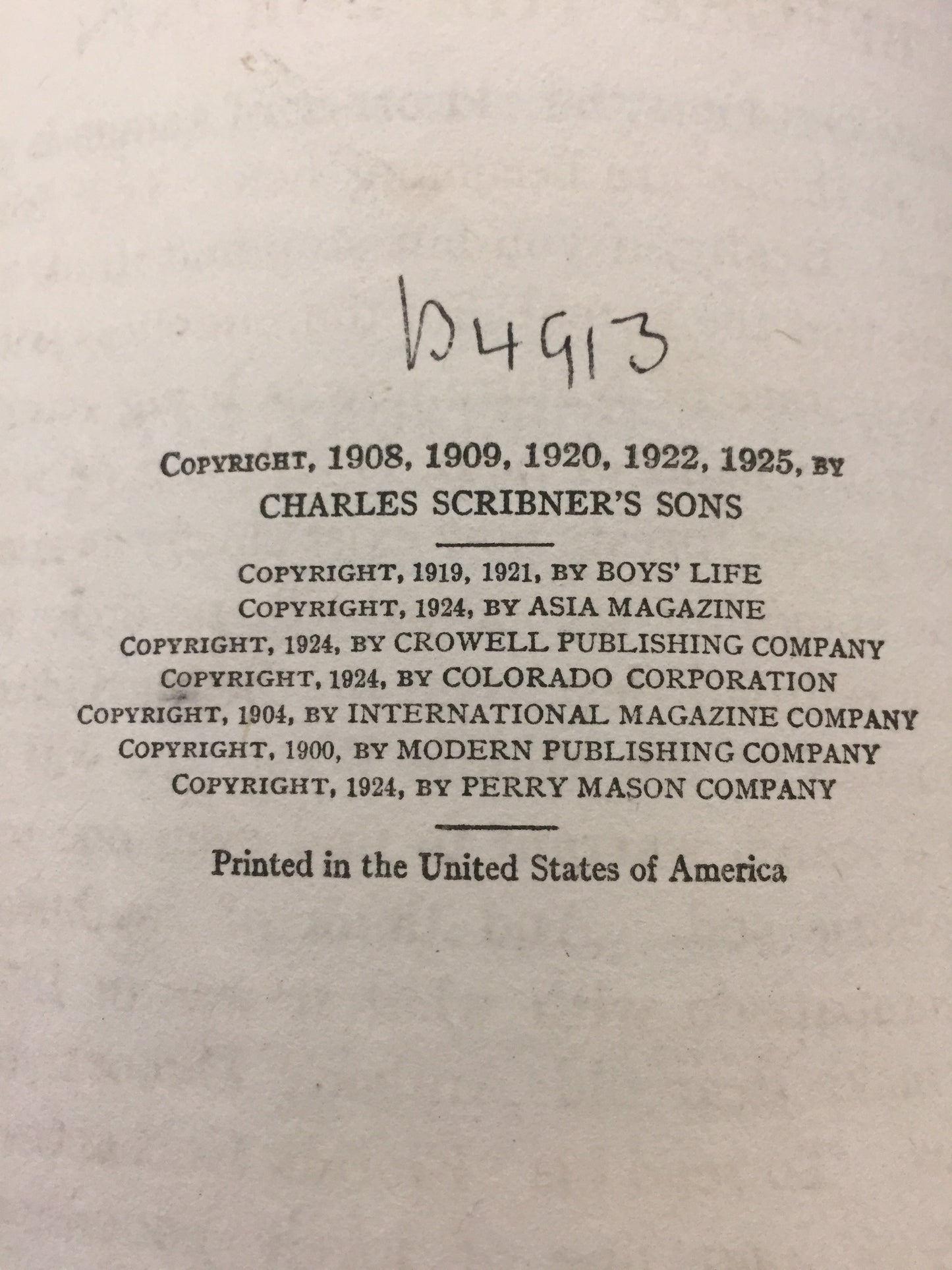 BOOKS - A Wild Animal Roundup by Hornaday