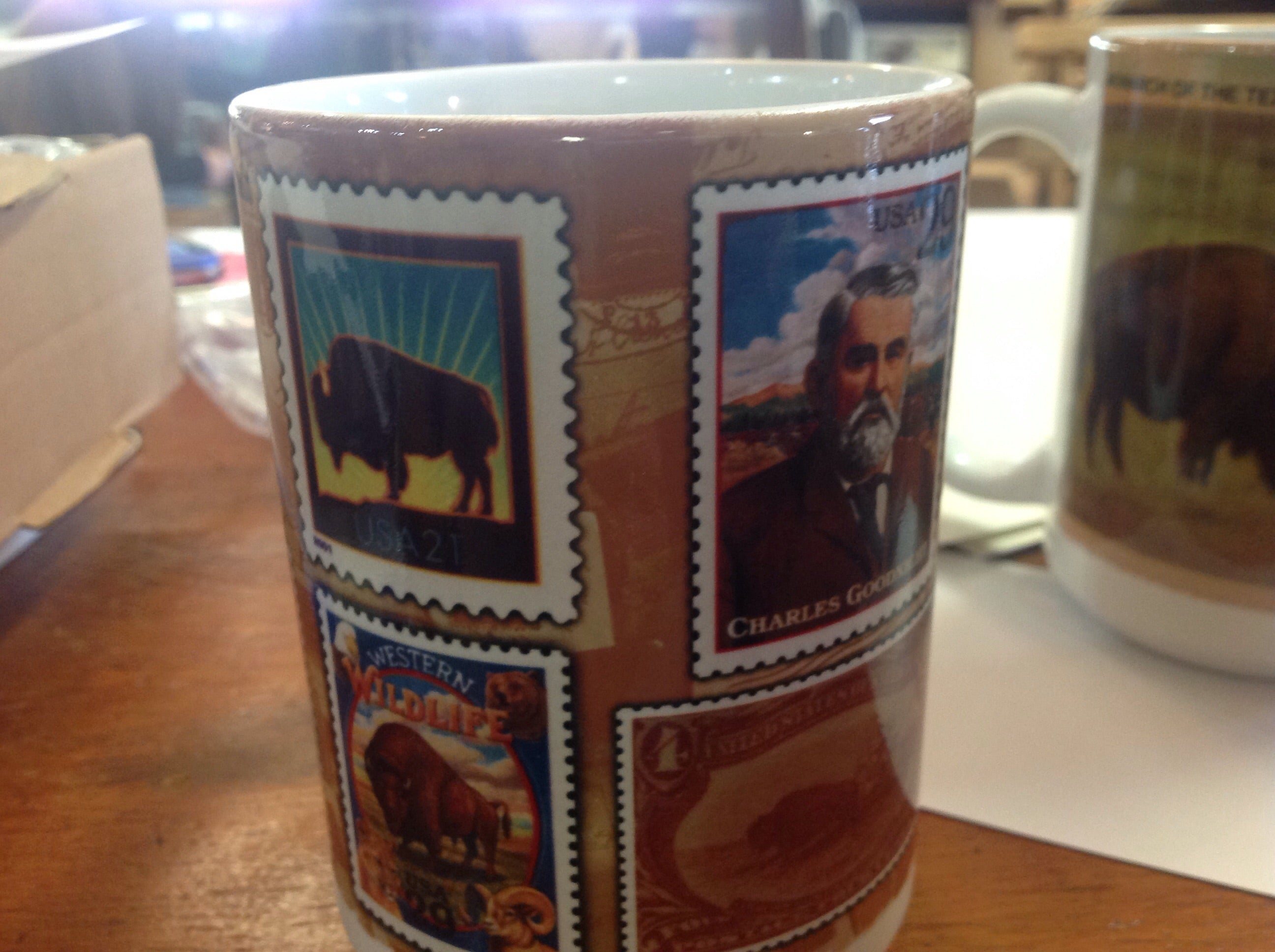 American Made Coffee Mug - "Buffalo Stamps"