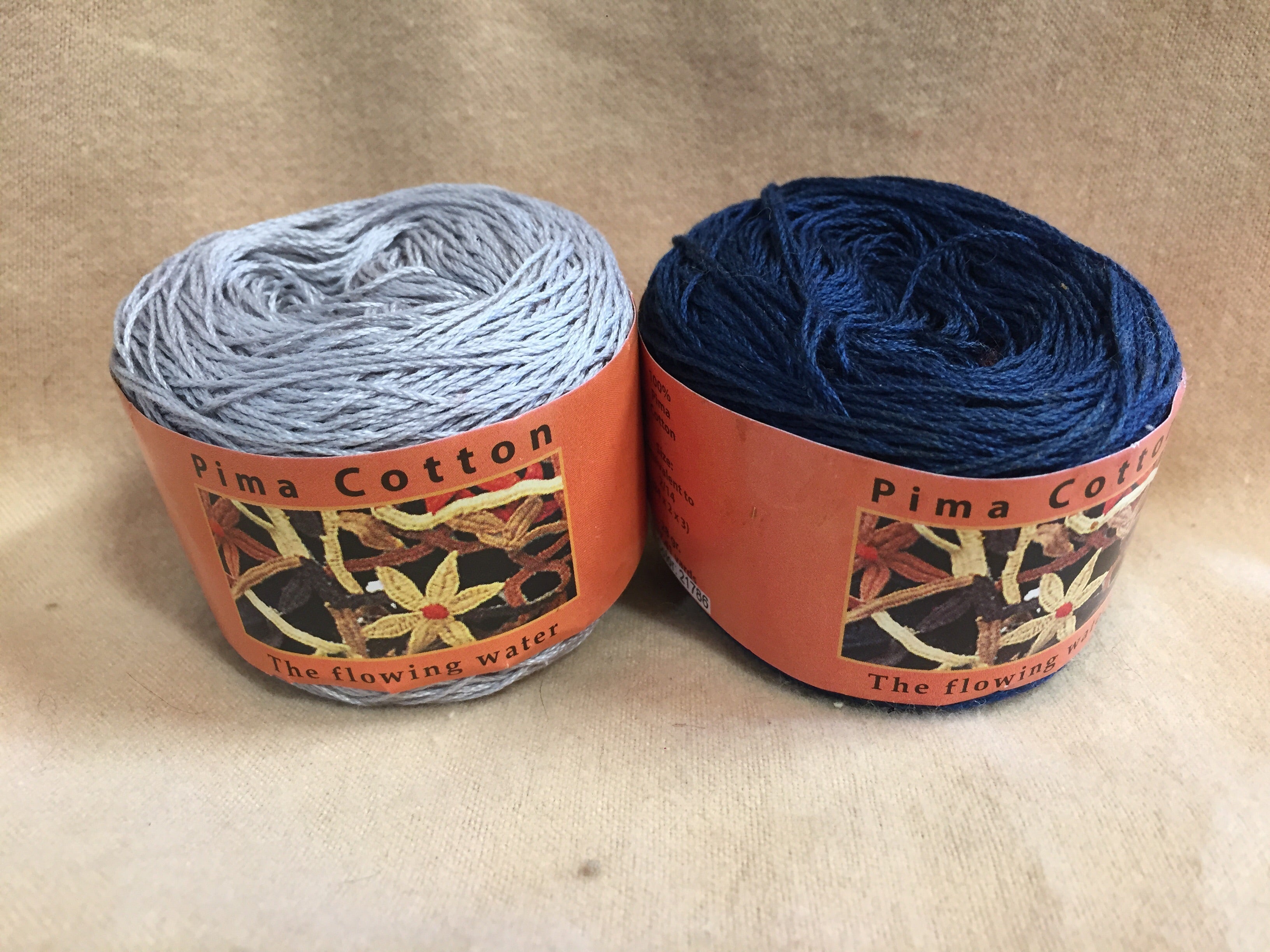 SALE SALE - 100% Pima Cotton Yarn / 2 Balls / Group #1