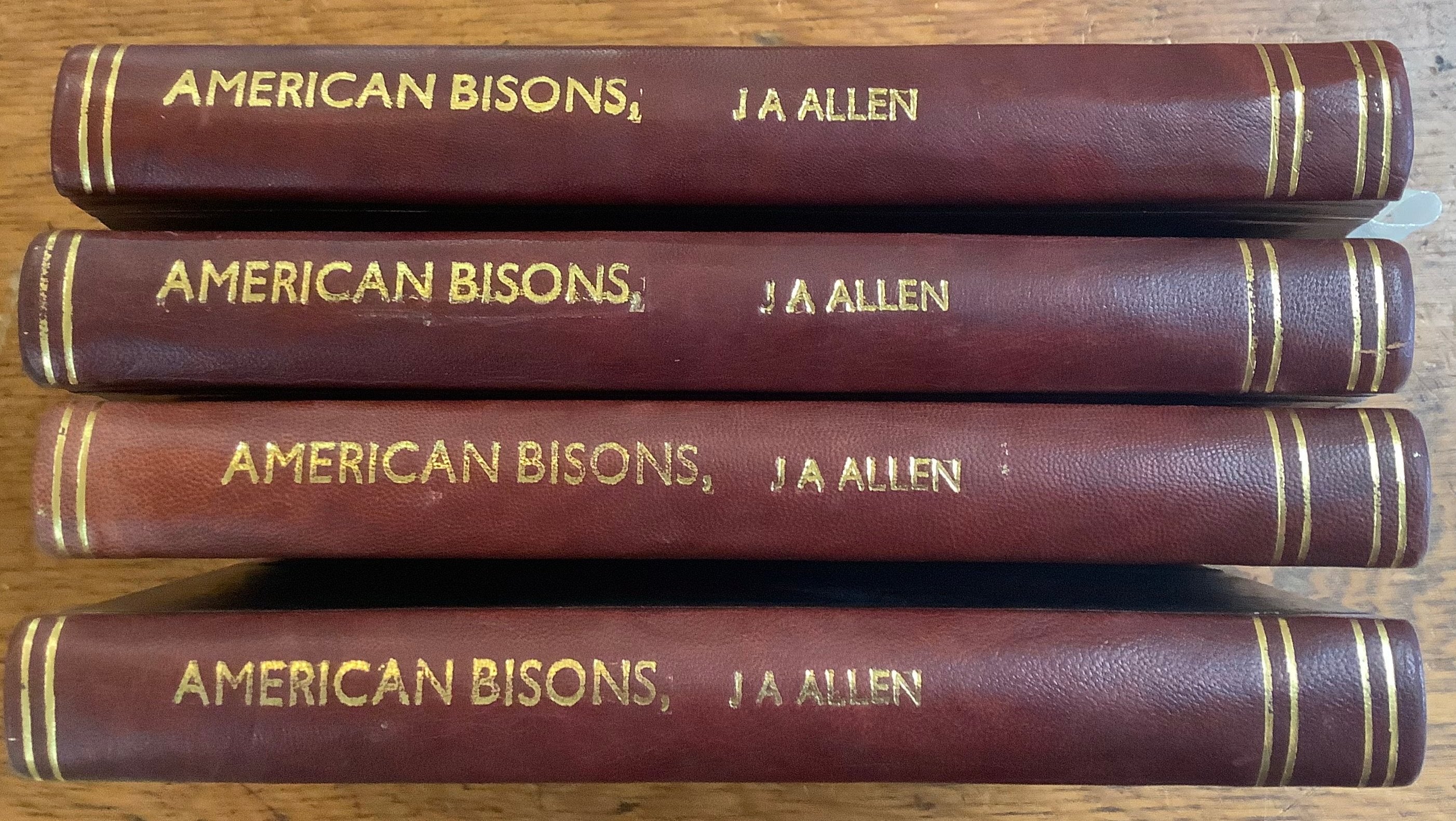 BOOKS - American Bisons, Living and Extinct    J. A. Allen