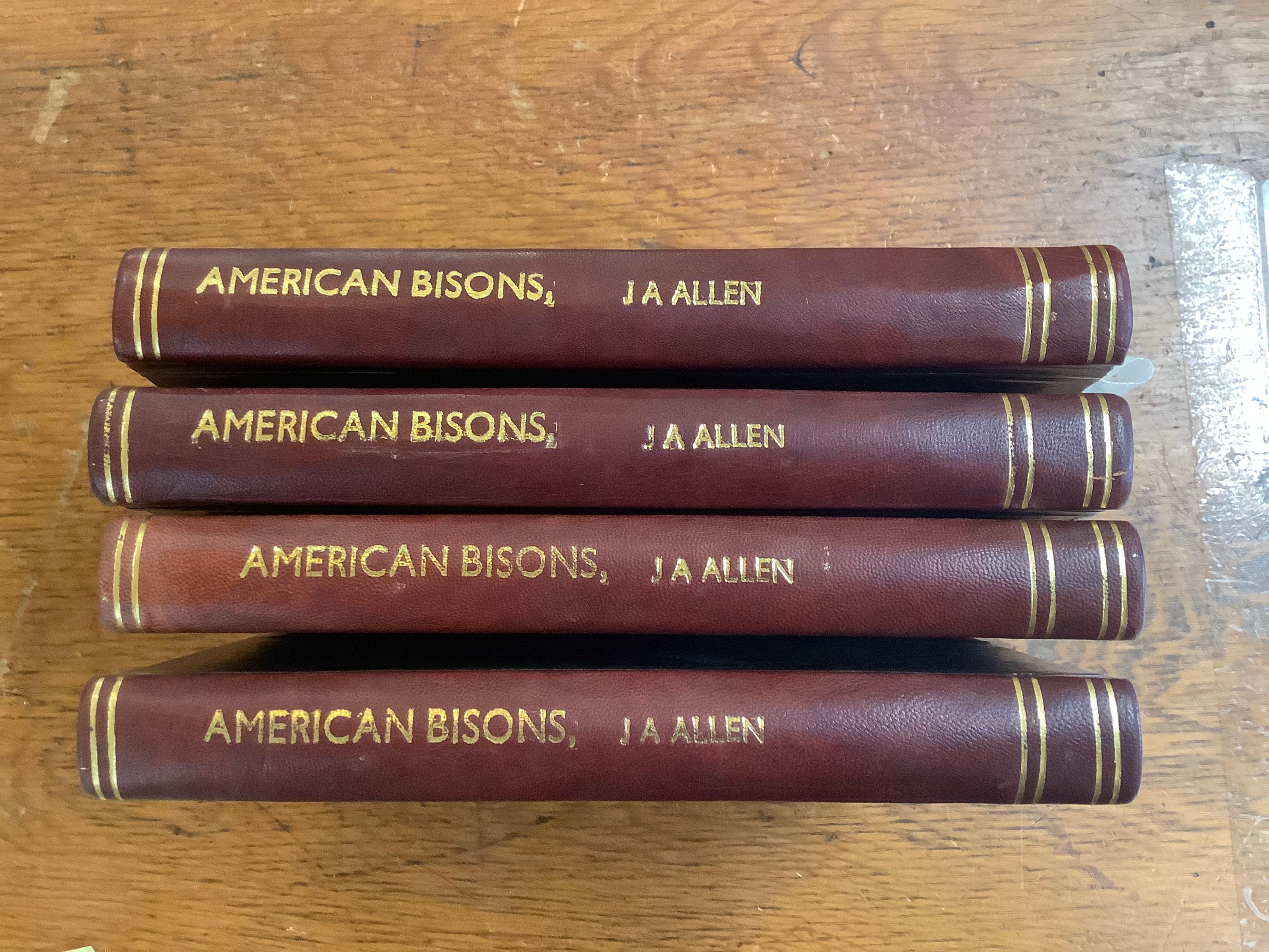 BOOKS - American Bisons, Living and Extinct    J. A. Allen