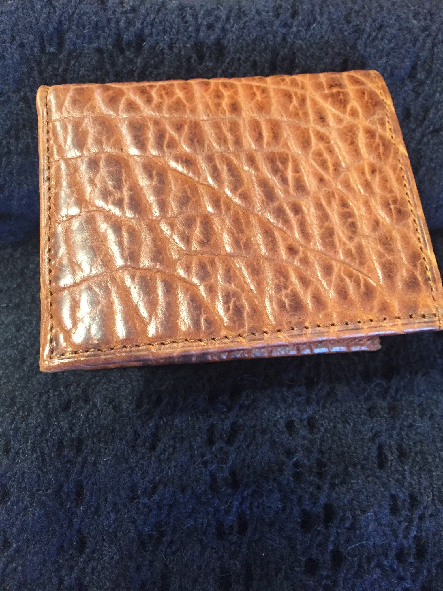Chacon "Slim Fold" Bison Leather Wallet