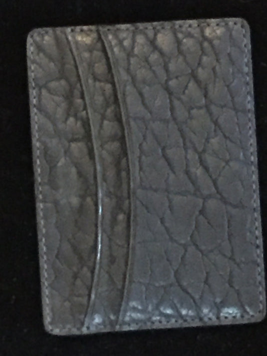 Chacon Bison Leather Card Case/Holder