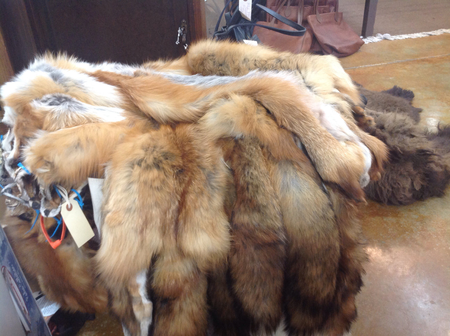 Furs, pelts and hides (other than bison)