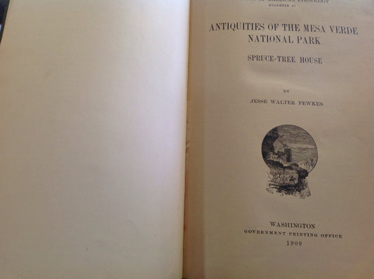 BOOKS - Antiquities of the Mesa Verde National Park