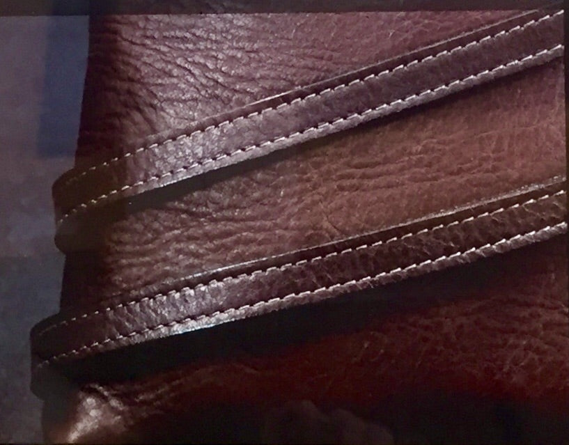 Women's Fossil Brown Bucknell Bison Leather Logan RFID Zip Around Clutch