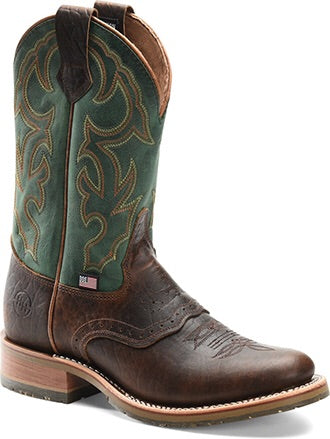 Double H Boots Jacob Round Toe Bison Leather Roper DH4639