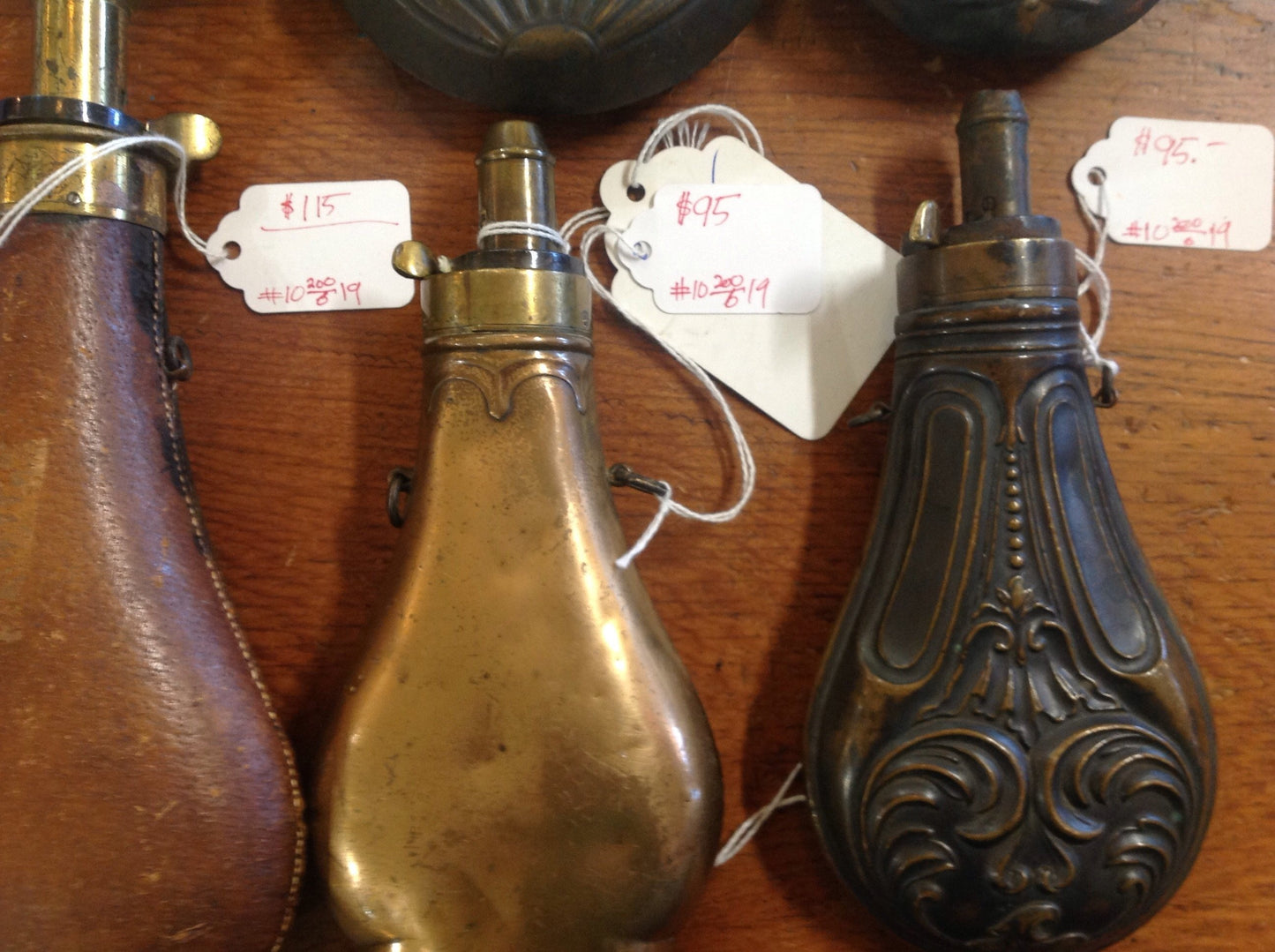 Antique powder flasks