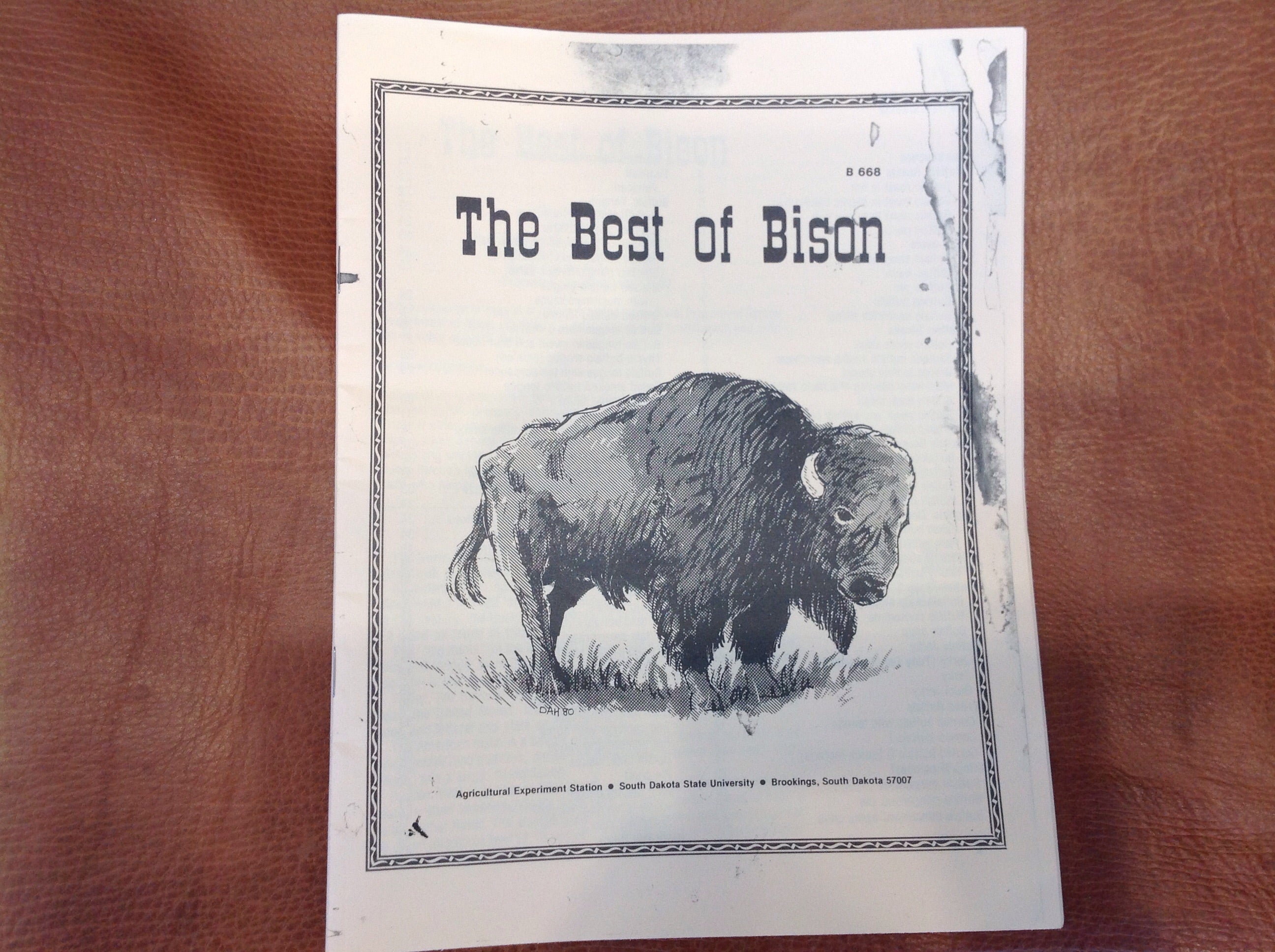 BOOKS - The Best of Bison cookbook