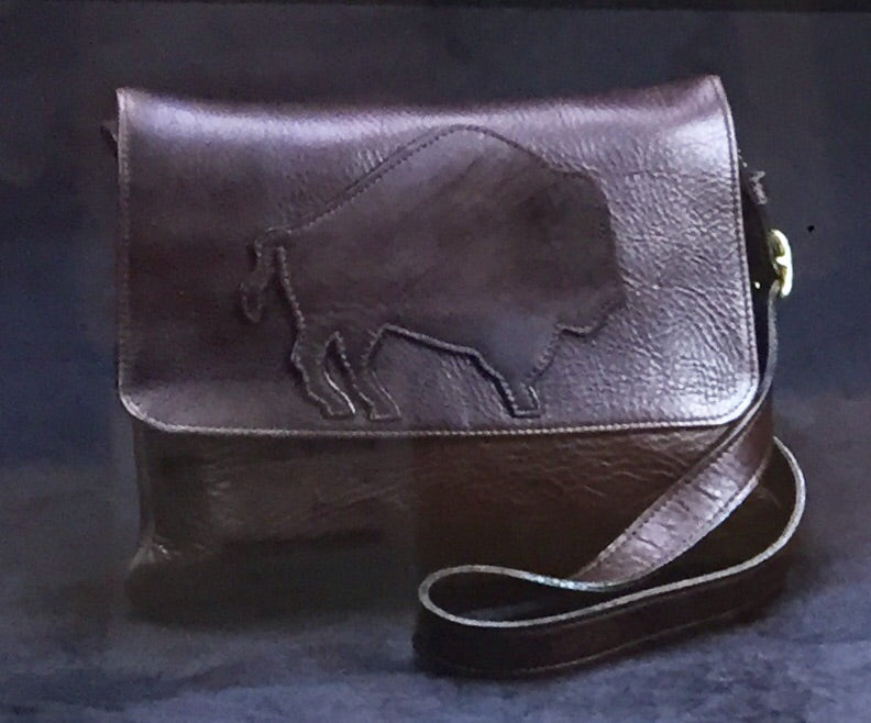 Buffalo Billfold Company - Bison Leather Trim Style Purse