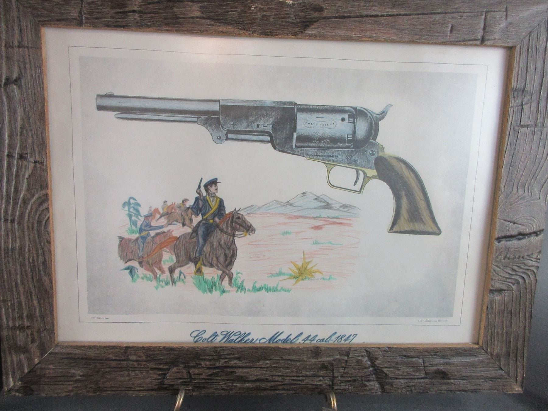 Set of 6 Antique Colt paintings and vignettes - Classic Colt!