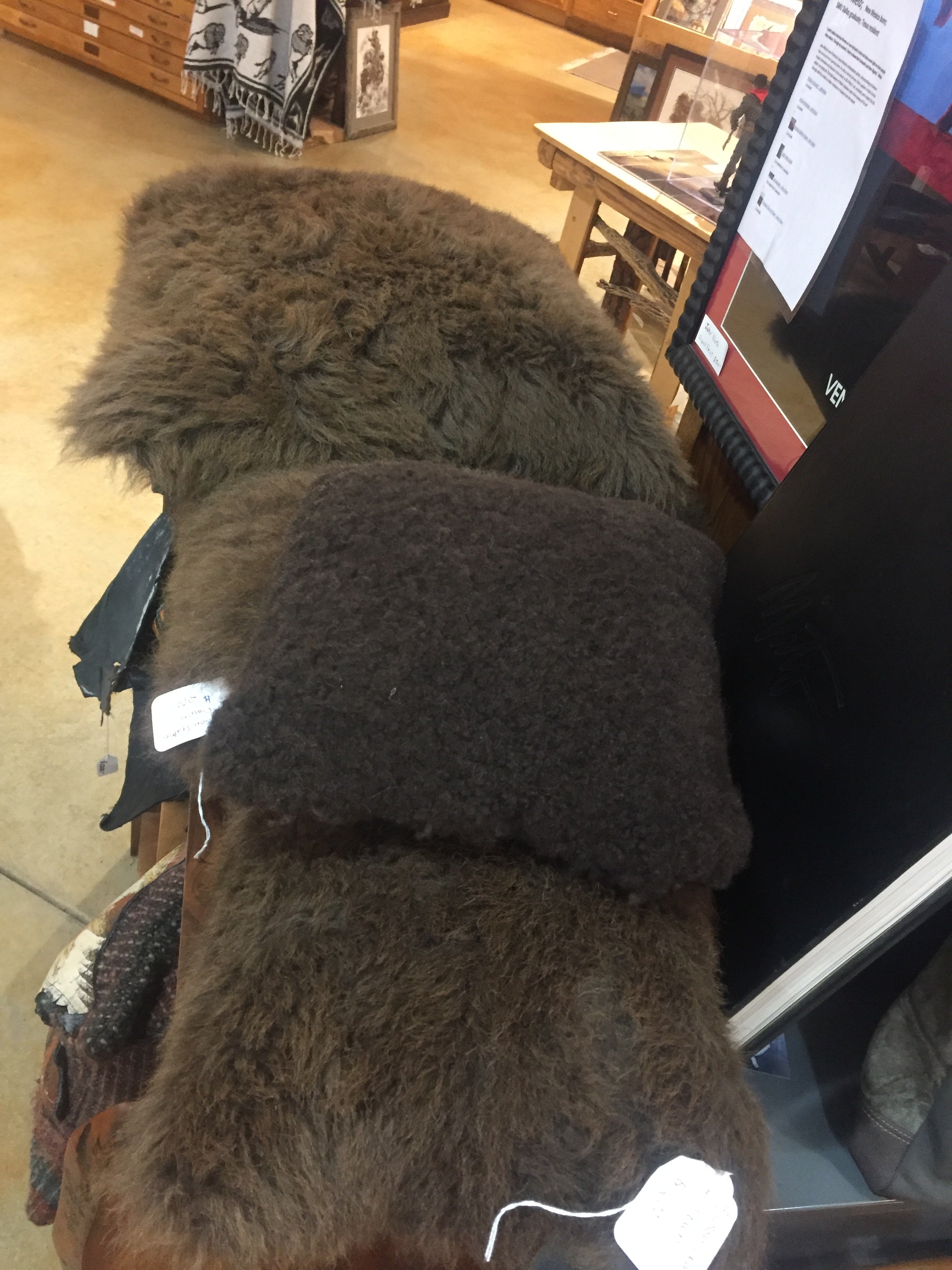 Buffalo Leather & Hide or Shearling Pillows